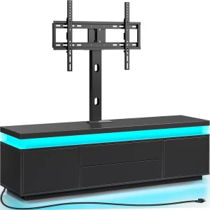 TV Stand with Mount and Power Outlet