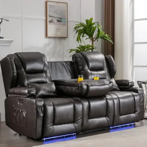 3-Seater Sofa Power Recliner with Console