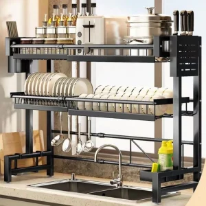 2-Tier Kitchen Storage Shelf Above Sink